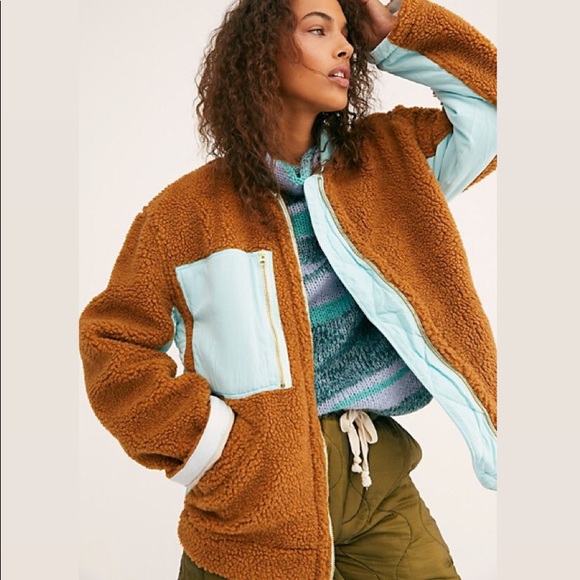 Free People Jackets & Blazers - ⭐️SALE⭐️NWT FREE PEOPLE RIVINGTON SHERPA JACKET